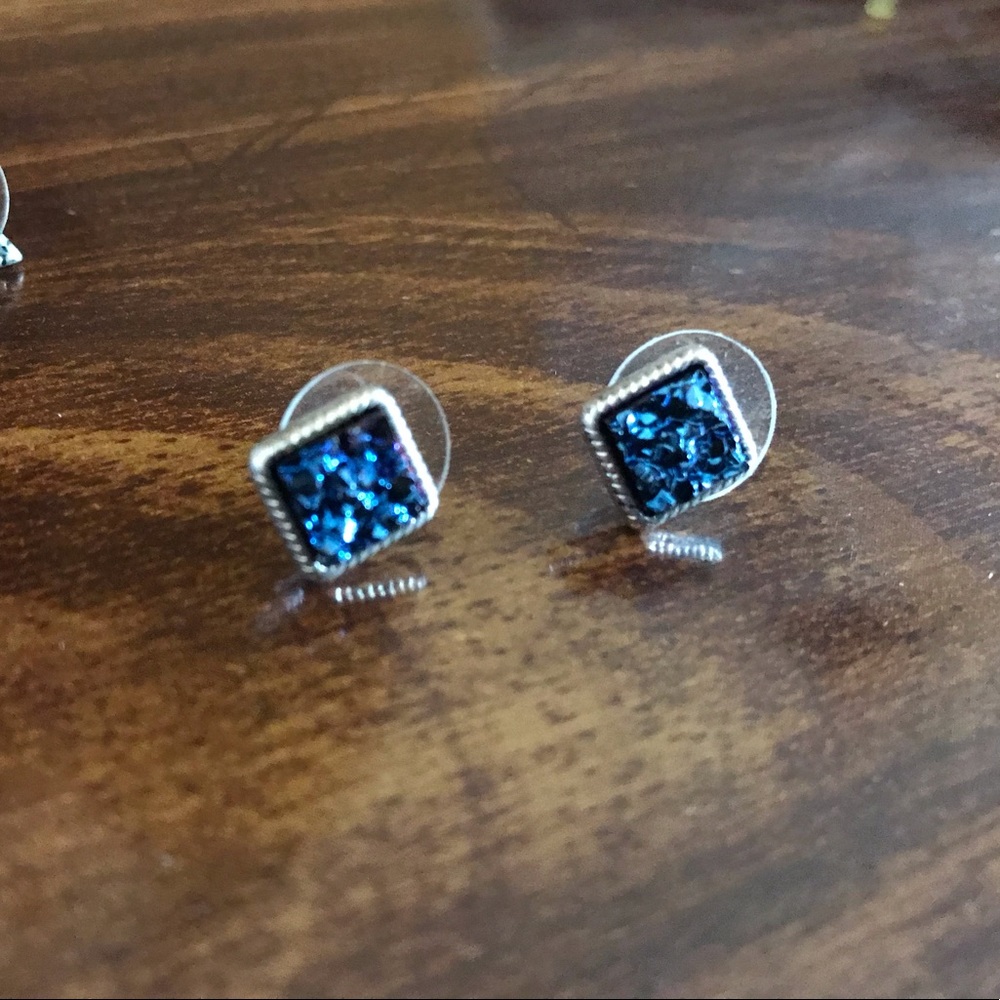 Square Stud Earrings